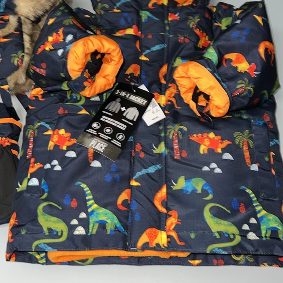 CHILDRENS PLACE 3T BOYS JACKET / GLOVES / FLEECE/ HAT SET NWT MSRP $110 - Picture 4 of 14
